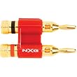 24k Gold-Plated Dual Banana Plugs - Red