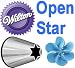 from Wilton Wilton Open Star Cupcake Icing tip Nozzle 1M, for Icing, Cake Decoration & Sugarcraft Model LCWILTtip1M