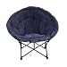 Shallow Blue Corduroy Sphere Chair