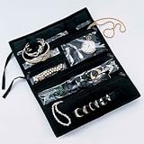 Household Essentials Jewelry Roll - Black