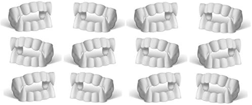 These White Vampire Fangs are the Perfect Halloween Costume Accessory. Awesome Plastic Werewolf Monster Teeth can be used as Party Favors for Treat or Treaters!