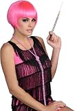 Charleston Chic Pink Flapper Wig