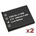 eForCity 2 x BATTERY Compatible with OLYMPUS Li-42B Li-40B Li42B Li40B FE-230