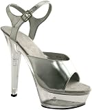 Silver Platform Costume Shoes (Size:Large 9-10)