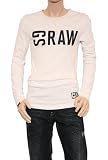 Men's G-Star Raw Halkeye L/S Tee Shirt in Milk