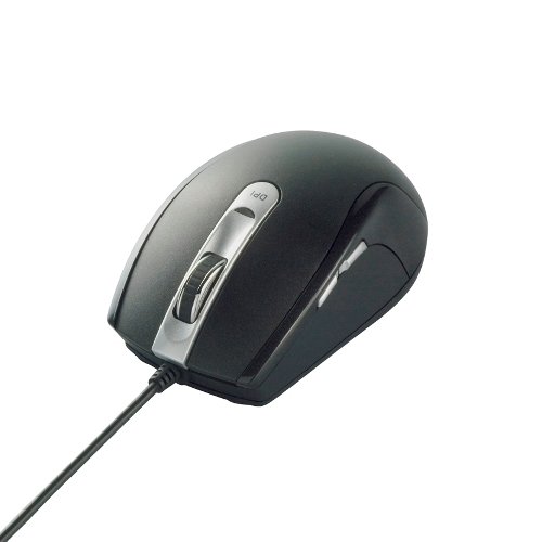 バッファローコクヨサプライ BUFFALO レーザー式有線マウス USB接続 5ボタン Mサイズ ブラック BSMLU02MBK