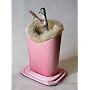 Plush Lined Eyeglass Holder Pink