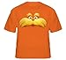 Lorax face T-shirt with All Sizes (Adult Large, Orange)