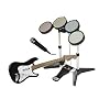 Wii Rock Band 2 Bundle - WORKS ALSO WITH WII BEATLES - Guitar, Drums & Microphone Set (GAME NOT INCLUDED) Rockband