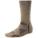 Smartwool Men's PhD Outdoor Heavy Crew Sock, Oatmeal/Brown size M(shoe size 6-8.5)