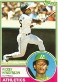 1983 Topps Rickey Henderson Baseball Card #180 - Shipped In Protective Display Case!