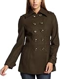 Miss Sixty Women's Contrast Thread Peacoat,Army Green,Large