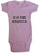 R IS FOR REBECCA / Hurry Up - Name-series - White or Pink Onesie / Baby T-shirt