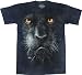 The Mountain Black Panther Face Mens T-shirt