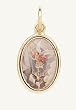Gold Plated Religious Medal - Saint Michael
