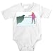Onesie with scientist, gray, measuring, walrus, attacking
