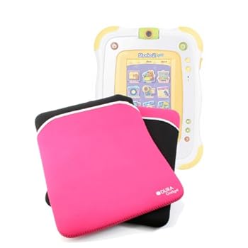 DURAGADGET étui housse de protection noir/rose en néoprène résistant à l'eau pour le Jeu éducatif électronique pour enfants / console Vtech Storio Baby (146805)- Garantie 2 ans DURAGADGET étui housse de protection noir/rose en néoprène résistant à l'eau pour le Jeu éducatif électronique pour enfants / console Vtech Storio Baby (146805)- Garantie 2 ans