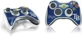 Skinit Tampa Bay Rays - Solid Distressed Vinyl Skin for 1 Microsoft Xbox 360 Wireless Controller