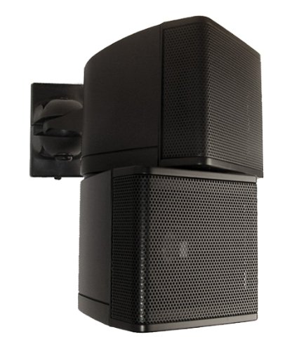 Pure Resonance Audio MC2.5B Mini Cube Speakers 2.5 Inch Swivel Surround Sound Wide SoundStage Priced Per Pair