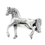 Southwestern Prancing Horse Pony Sterling Silver Brooch Pin