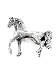Southwestern Prancing Horse Pony Sterling Silver Brooch Pin