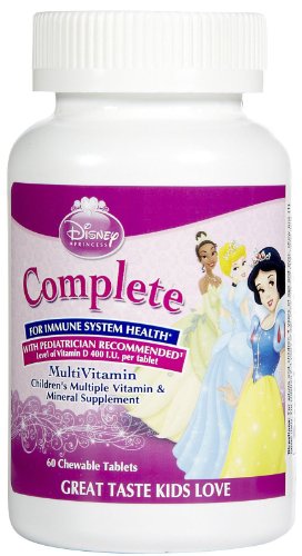 Disney Princess Complete MultiVitamin Supplement Chewables - 60 Tablets