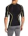 Skins A200 Men's Short Sleeve Compression Top, Medium, Black/Yellow