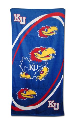 Kansas Jayhawks Fiber Reactive Pool/Beach/Bath Towel (Team Color)