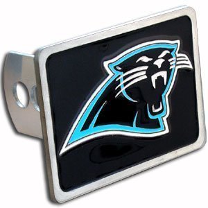 Carolina Panthers Large Zinc Trailer Hitch Cover - NFL Football Fan Shop Sports Team Merchandise