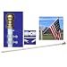 Outdoor Living : 6ft Spinner Flagpole - White Aluminum