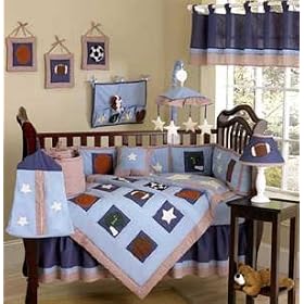 JoJo Designs 9-Piece Baby Crib Bedding Set - Playball Sports