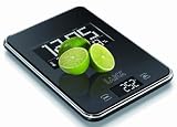 LAICA Electronic Kitchen Scale (FREE POSTAGE) with Glass Platform & Chrome Edge + Temperature, Humidity, Date, Time, Clock & Alarm Functions. Can be hung