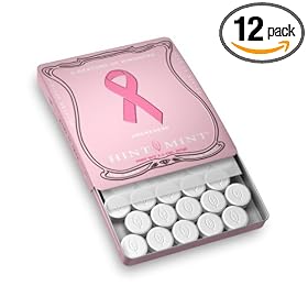 Hint Mint Peppermint, Breast Cancer Awareness, 1.1-Ounce Tins (Pack of 12) by Classic Hint Mint