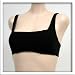  : Venus Black Satin Sports Bra #0676 sz 34A 36A