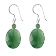 FOJO's Green Aventurine Faceted Oval Earrings