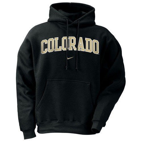 Buy Nike Colorado Buffaloes Black Classic Fleece Hoody Sweatshirt by Nike