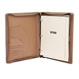 Hartmann 4700-653 Classic Zip 3-Ring Binder, Natural