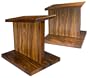 Red Rose Spirit SS-1 RW Speaker Stands for Spirit Speakers (Rosewood, Pair)