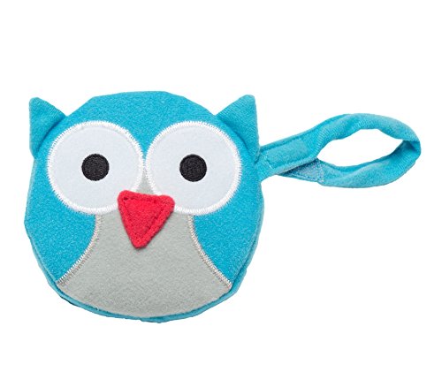 J.L. Childress Pacifier Pal Pacifier Pocket, Teal Owl