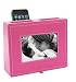 Kangaroom HCG01150PKKRSD Faux-Leather Charger Station with 4-by-6-Inch Picture Frame, Pink