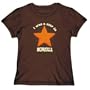 T-Shirt Womens Brown " I WAS A STAR IN Mongolia " Countries Large