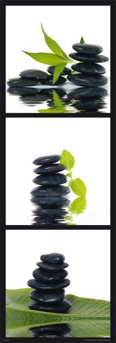 Empire 490063 Zen - Steine - Gr&uuml;n Motivation Slim-Poster Druck - Gr&ouml;sse 30.5 x 91.5 cm Preisvergleich
