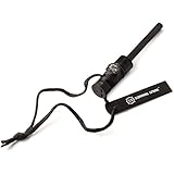 #1 BEST Fire Starter - SurvivalSPARK Emergency Magnesium Fire Starter - Survival Fire Starter with Compass and Whistle