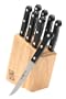 Zwilling J.A. Henckels Twin Gourmet 9-Piece High-Carbon Stainless-Steel Gourmet Steak Knives with Block