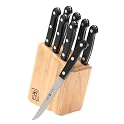9-Piece Stainless-Steel Knives with Block