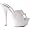 601-BUNNY, Color: WHITE, Women's US Size 7 / 6" Heel Sandal.