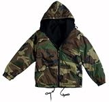 Camouflage Reversible Nylon Jacket Woodland Camo