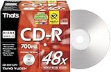 太陽誘電 700MB CD-RプリンタブルFXギン48倍速10MMPケースイリ [CDR80SPY10PV]