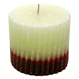 Dual color Round Corrugated Pillar Candle Burgundy/Ivory 3X4 C434 418ZBfv0QwL. SL160 Dual color Round Corrugated Pillar Candle Burgundy/Ivory 3X4 C434