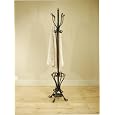 TALL BLACK METAL HAT & COAT STAND, UMBRELLA STAND